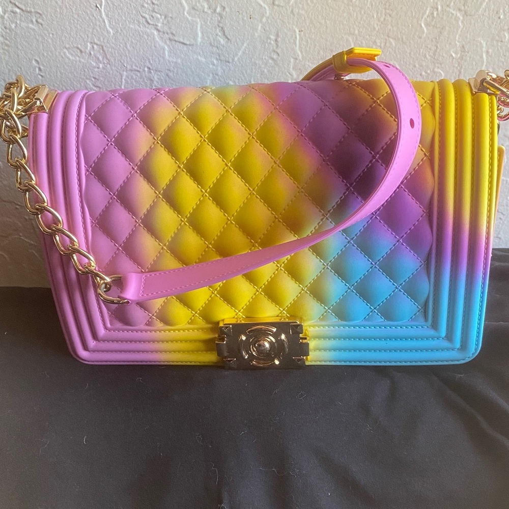 Multicolor Quilted Women's Bag